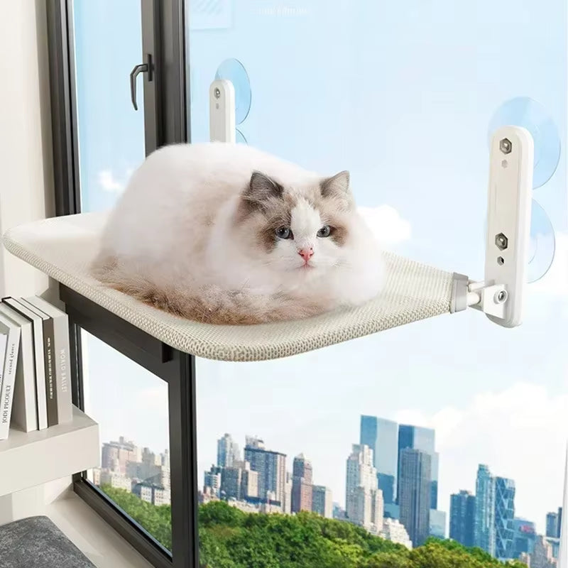 Foldable Cat Hammock for Windowsill - Breathable Bed for Cats up to 10KG - Perfect Cat Accessory!