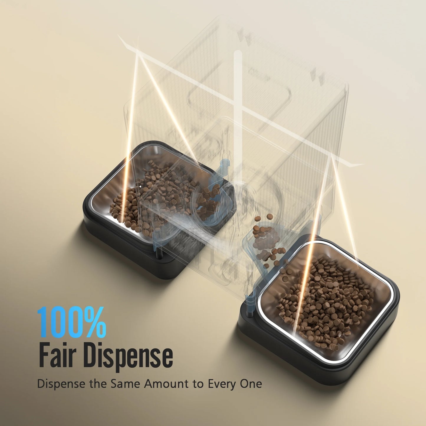 Smart 5L Automatic Cat Feeder with WiFi & App Control - Perfect for 2 Cats or Small Dogs, Includes Double Bowls & Desiccant Bag - PFD-002 PRO