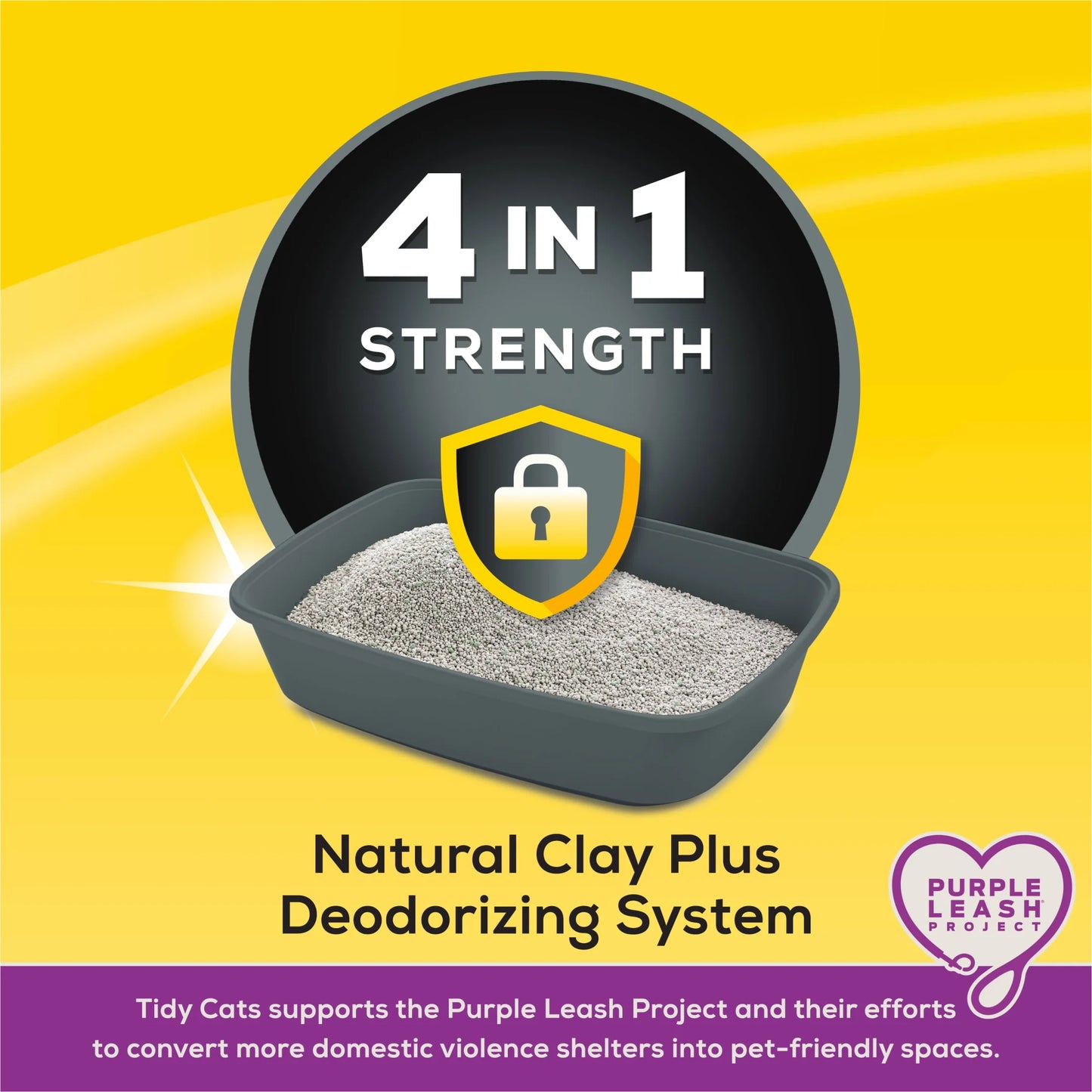 Purina 4-In-1 Clumping Cat Litter, Odor Control, Low Dust, 35 Lb.