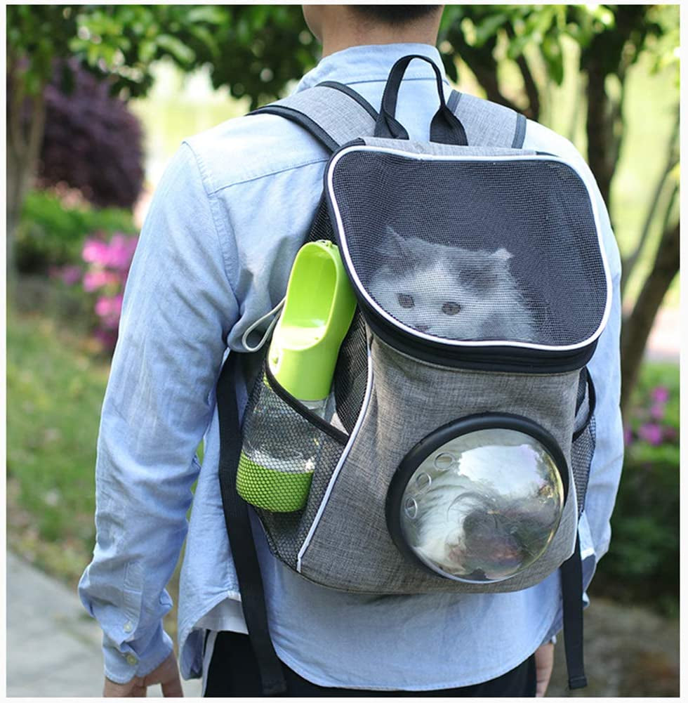 Pet Water Bottle Dispenser - Leak Proof Bottles for pets on the Go with Food Container
