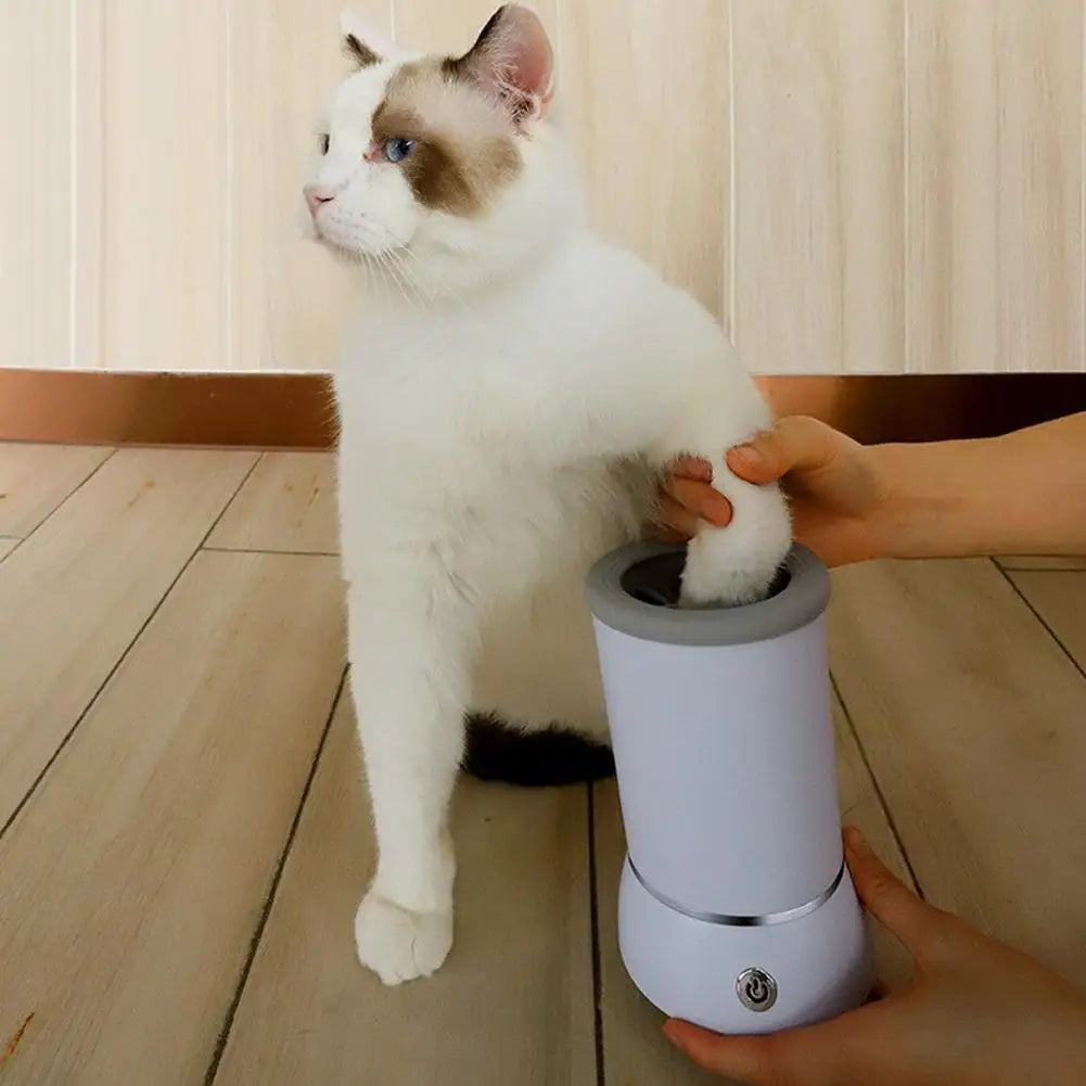 Ultimate Portable Dog Paw Washer - Automatic Electric Cleaner & Massager for Small to Medium Pets - USB Rechargeable