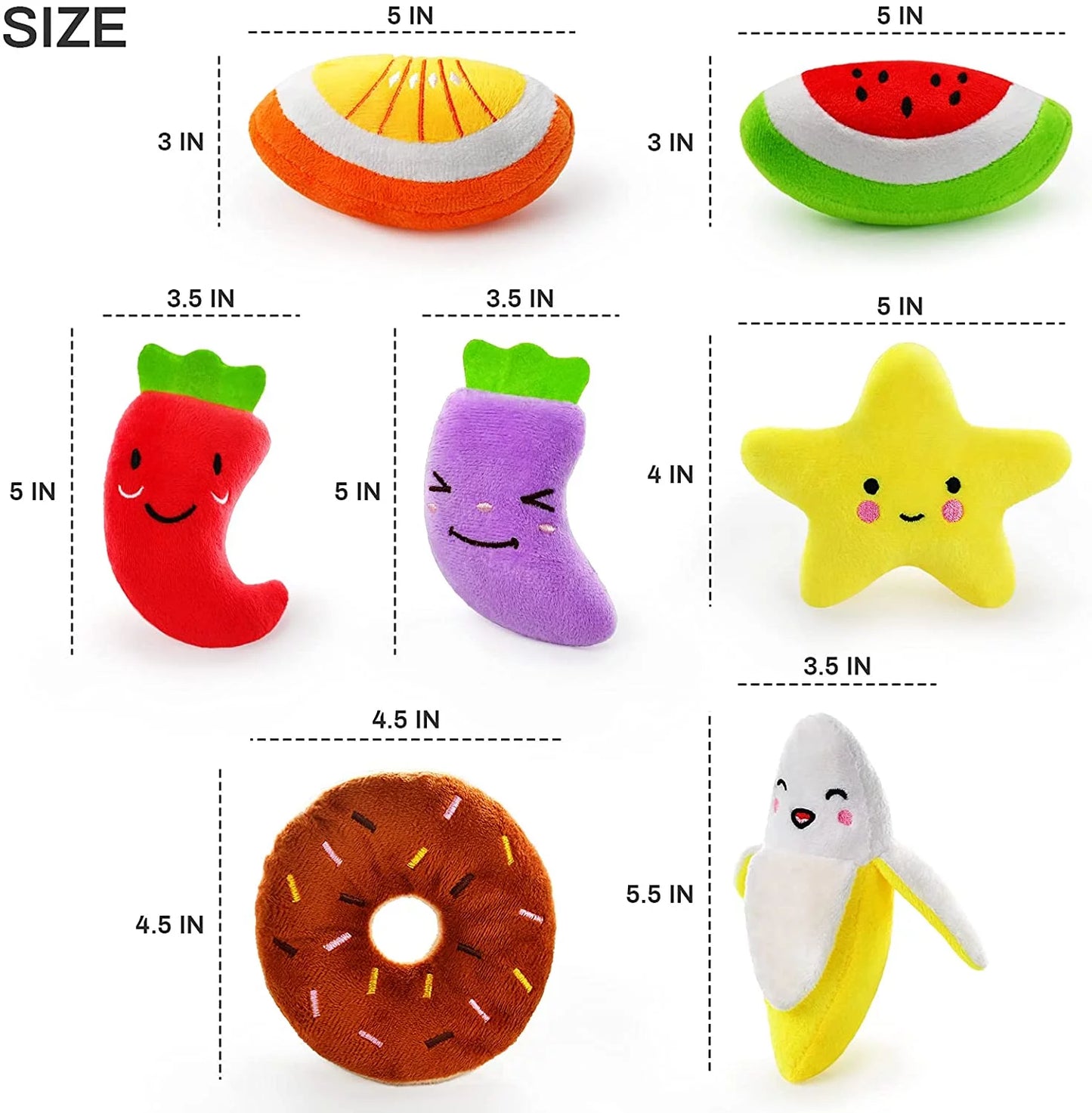 14 Pack Dog Squeaky Toys 