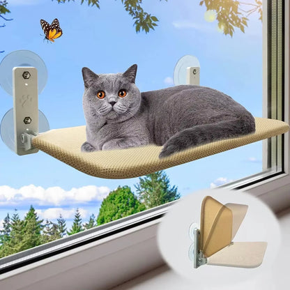 Foldable Cat Hammock for Windowsill - Breathable Bed for Cats up to 10KG - Perfect Cat Accessory!