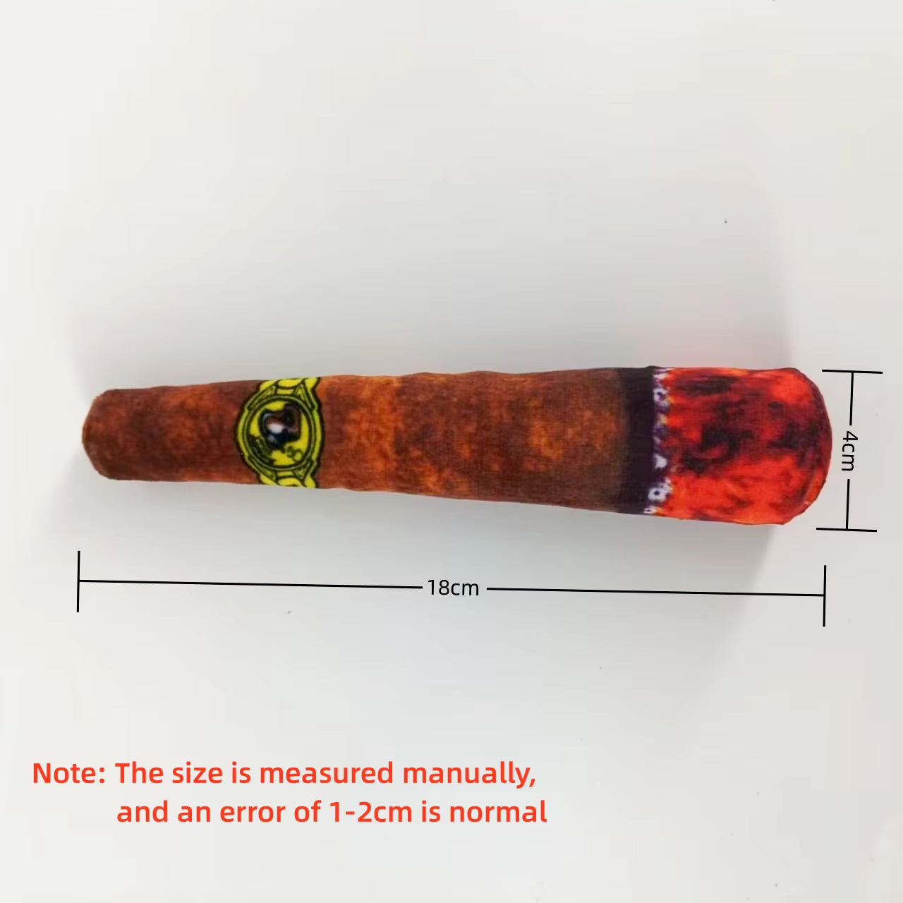 Indestructible Plush Cigar Dog Toy - Interactive Squeaky Chewing Fun for Small Dogs!