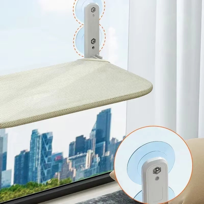 Foldable Cat Hammock for Windowsill - Breathable Bed for Cats up to 10KG - Perfect Cat Accessory!