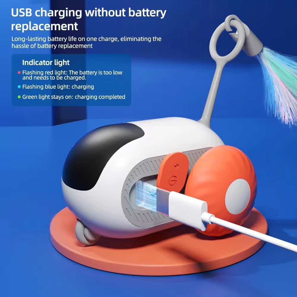 Interactive Smart Cat Toy Car - Automatic Rolling Remote Control Ball for Indoor Fun!