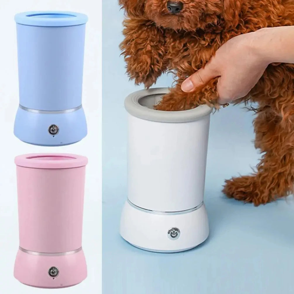 Ultimate Portable Dog Paw Washer - Automatic Electric Cleaner & Massager for Small to Medium Pets - USB Rechargeable