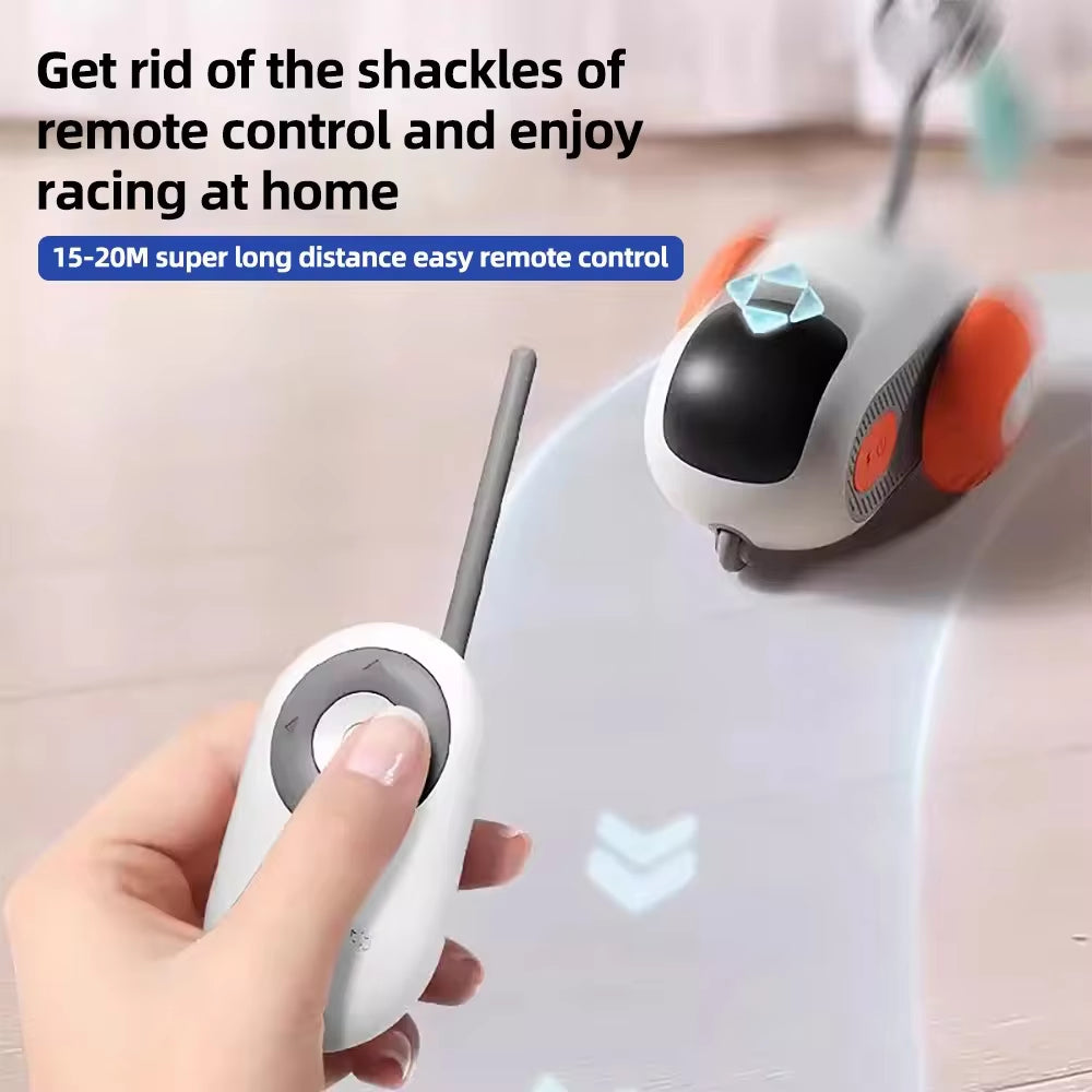 Interactive Smart Cat Toy Car - Automatic Rolling Remote Control Ball for Indoor Fun!