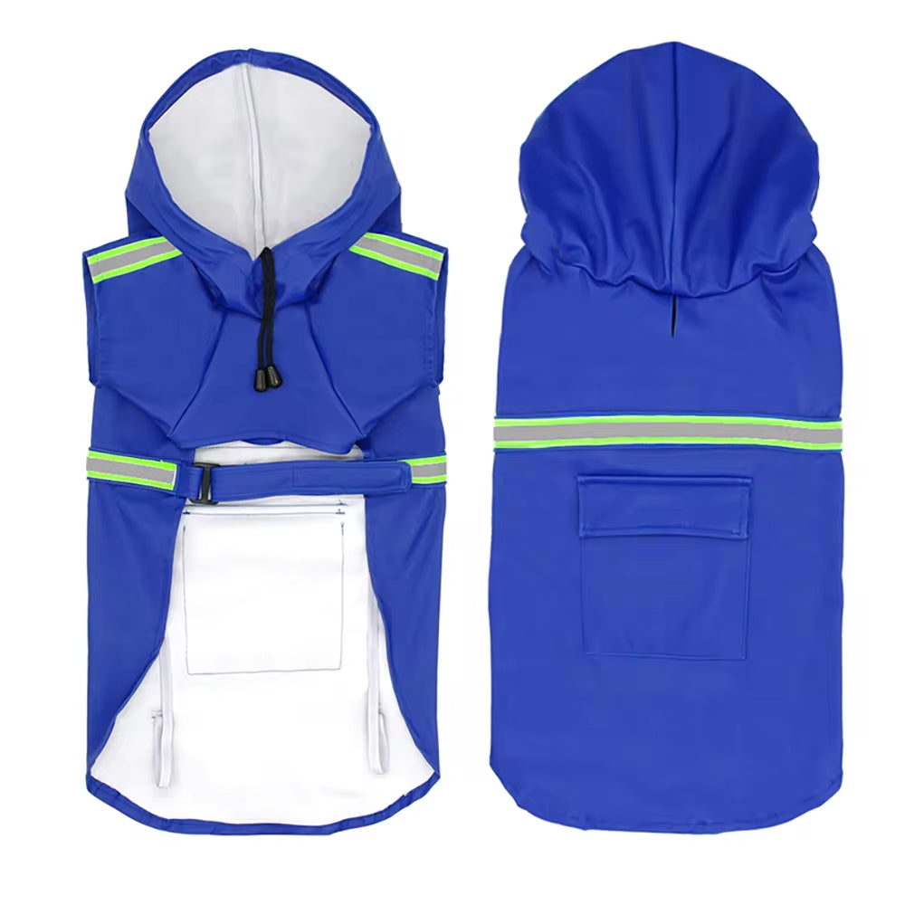Stylish Waterproof Pet Poncho Raincoat for Small to Large Dogs - Reflective, Breathable, and Perfect for Outdoor Adventures!
