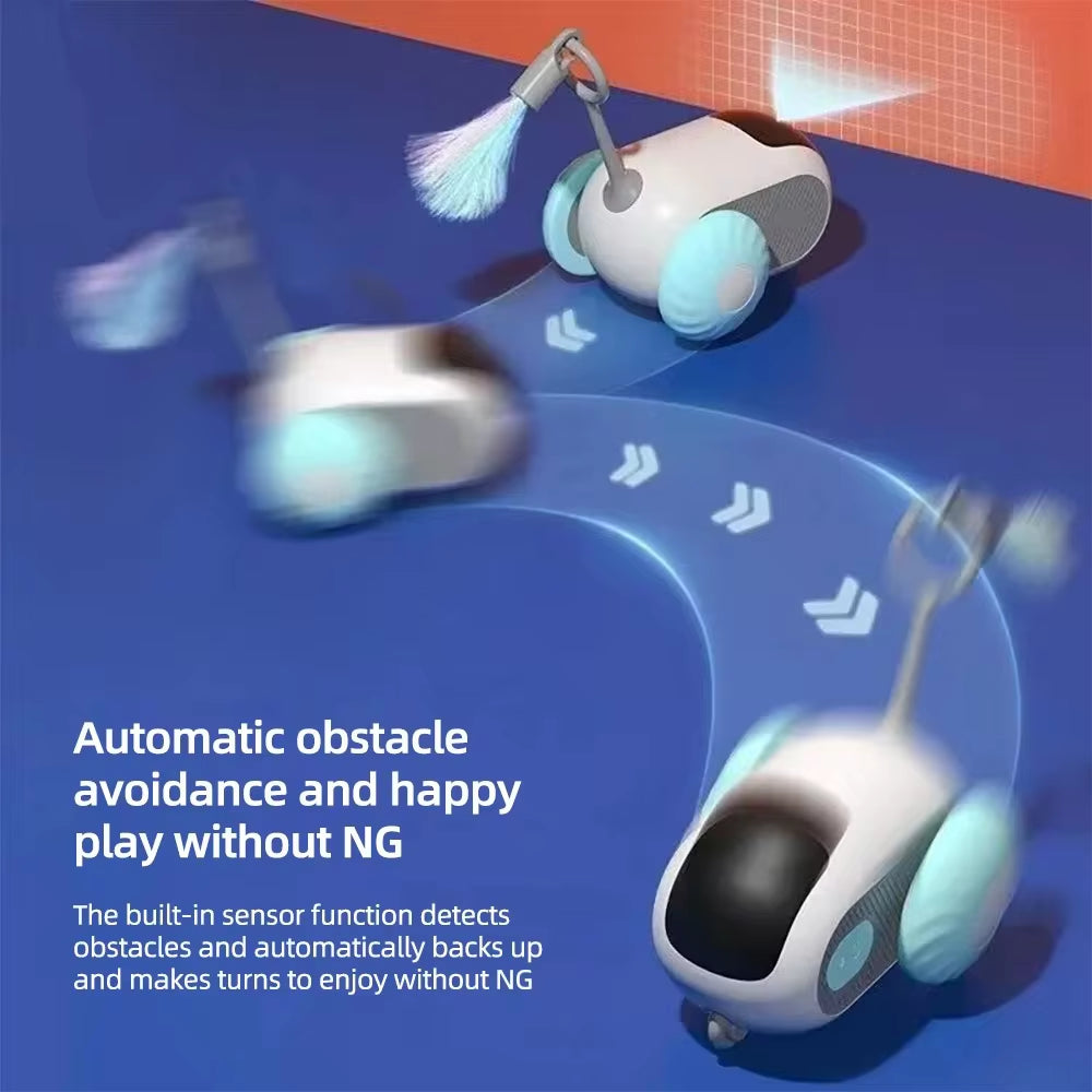 Interactive Smart Cat Toy Car - Automatic Rolling Remote Control Ball for Indoor Fun!
