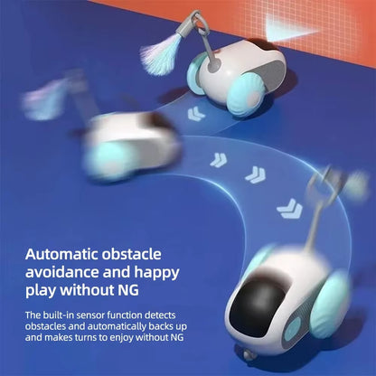 Interactive Smart Cat Toy Car - Automatic Rolling Remote Control Ball for Indoor Fun!