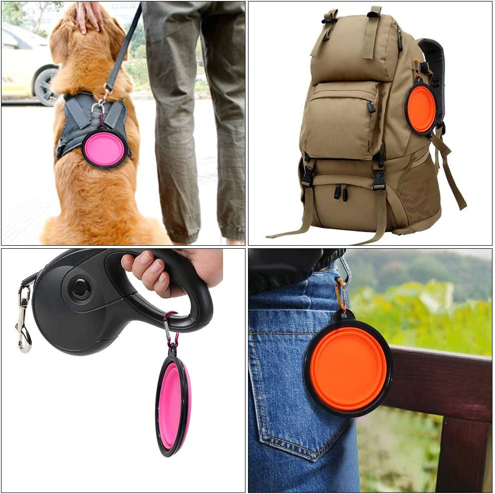 Portable Collapsible Dog Bowls (2 Pack) 