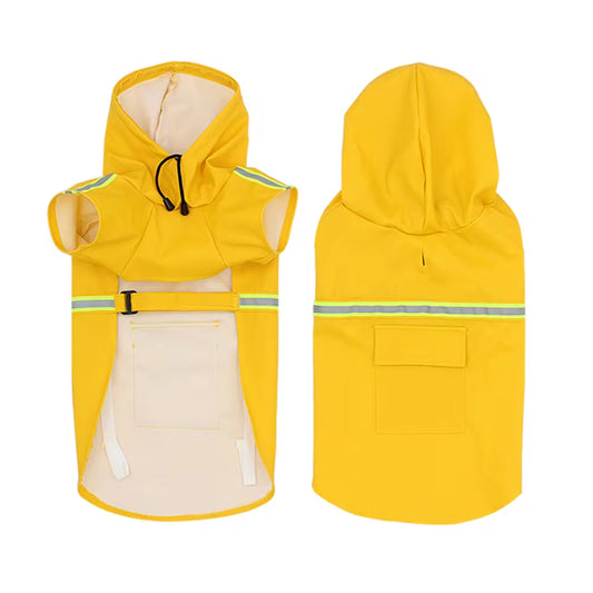 Stylish Waterproof Pet Poncho Raincoat for Small to Large Dogs - Reflective, Breathable, and Perfect for Outdoor Adventures!