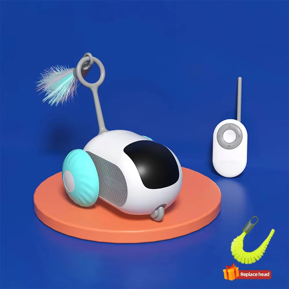 Interactive Smart Cat Toy Car - Automatic Rolling Remote Control Ball for Indoor Fun!